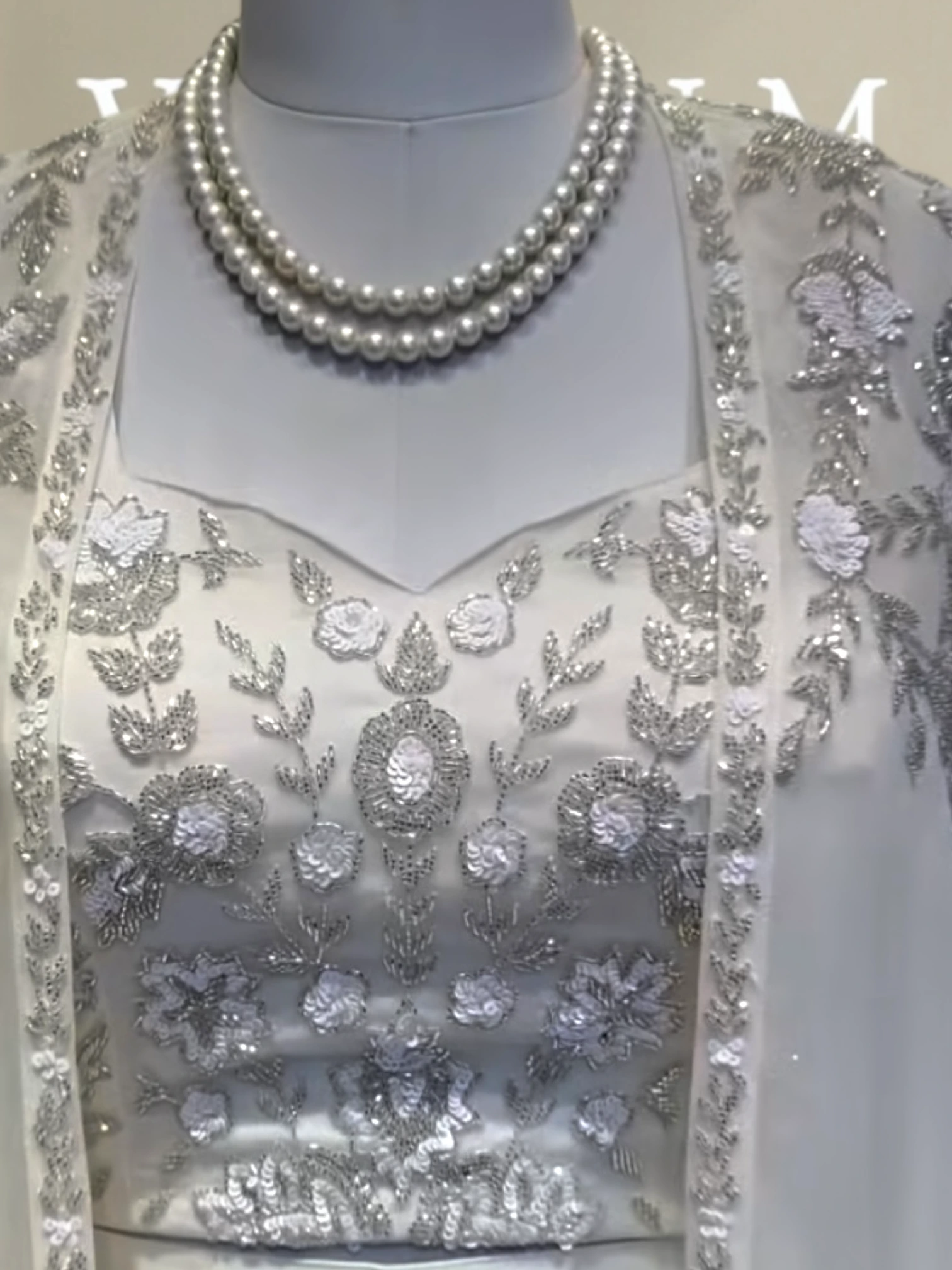 Serene white drape outfit0 product image