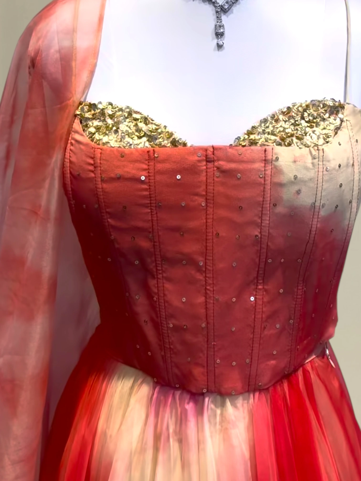 Self shaded Corset skirt and blouse0 product image