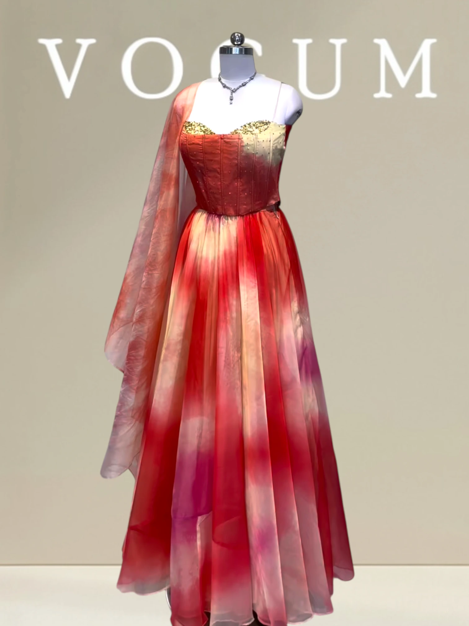 Self shaded Corset skirt and blouse product image