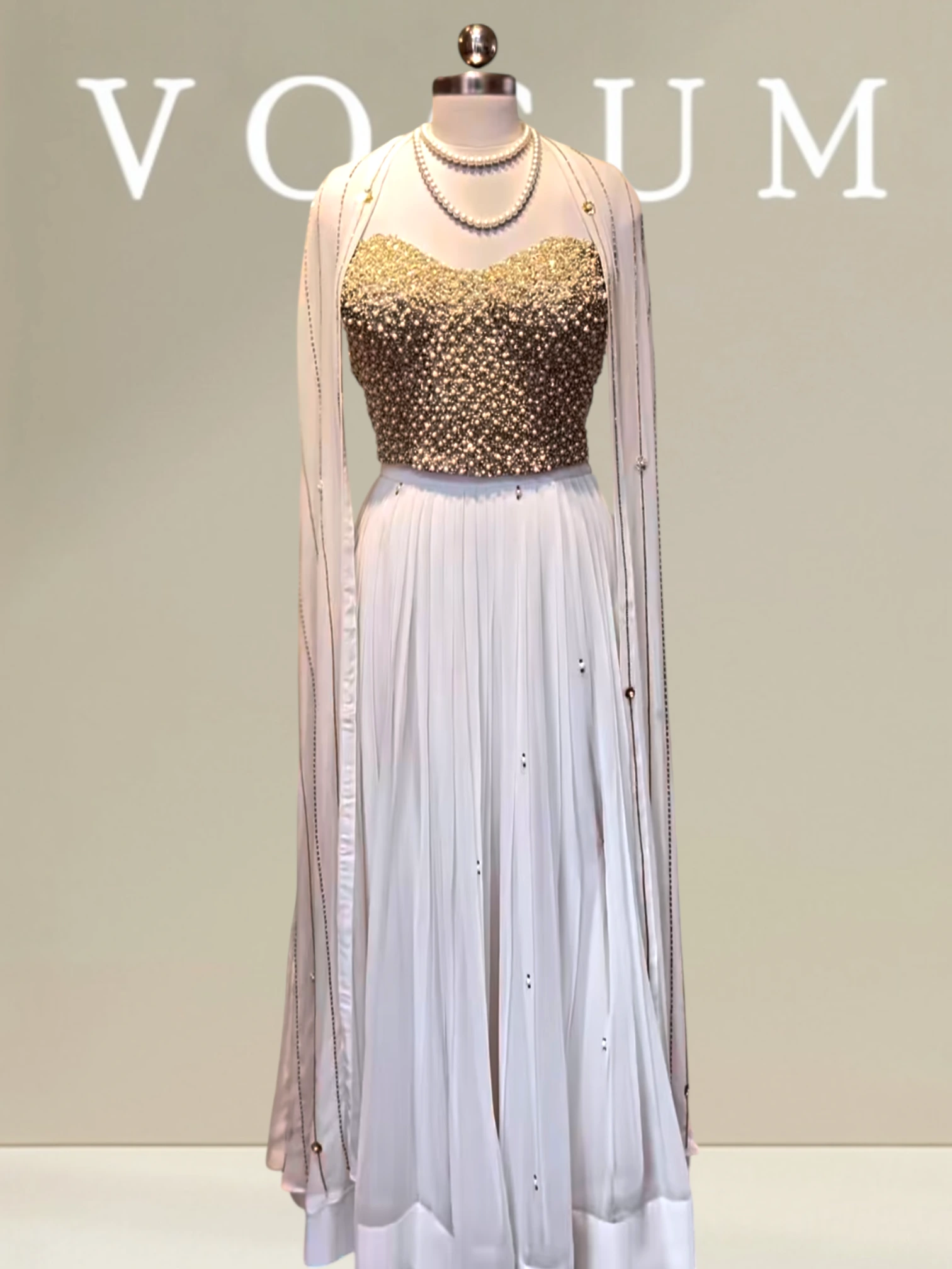 White Beauty Lehenga Corset related product