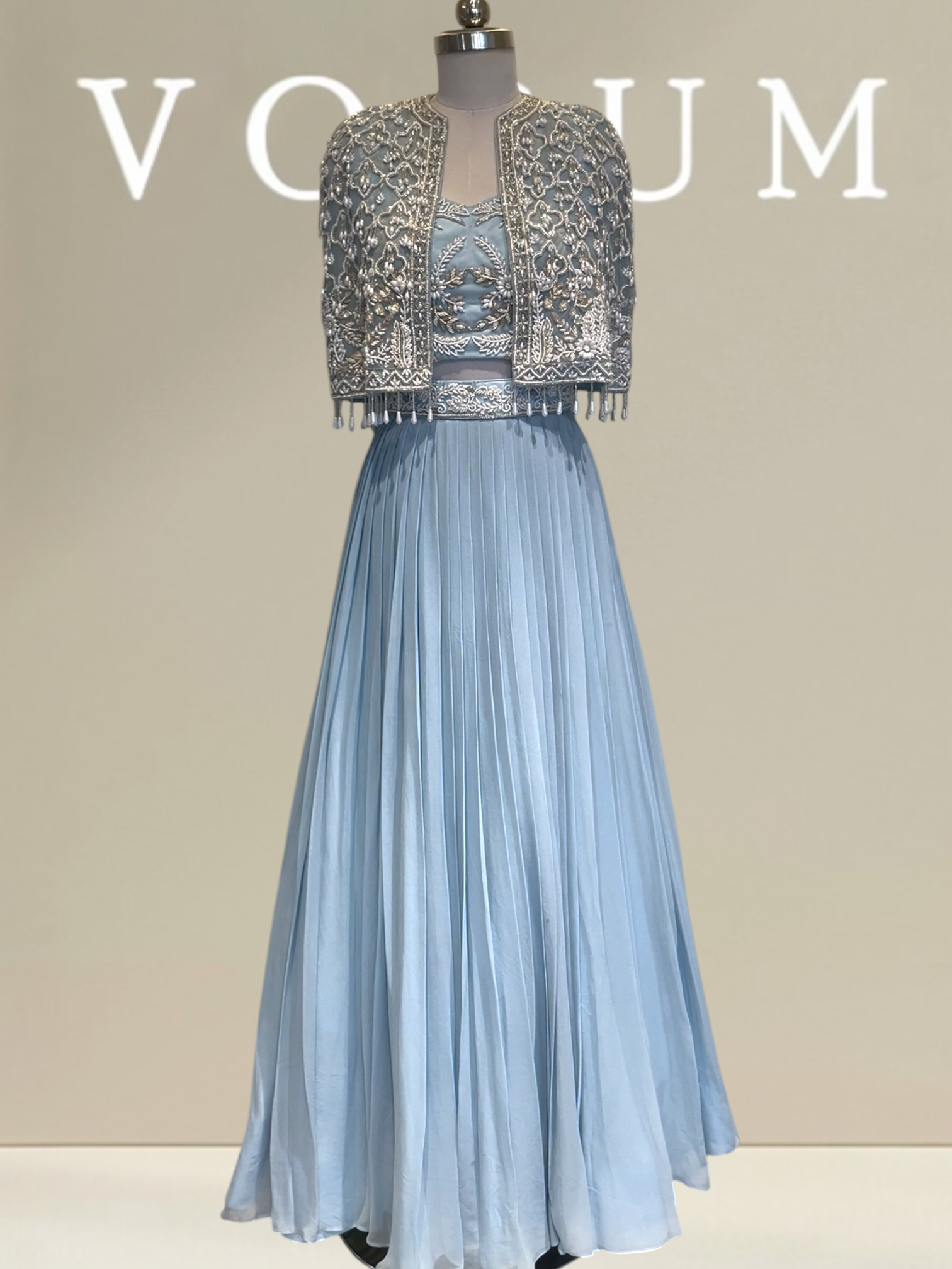 Signature pleated skirt with modern twist product image